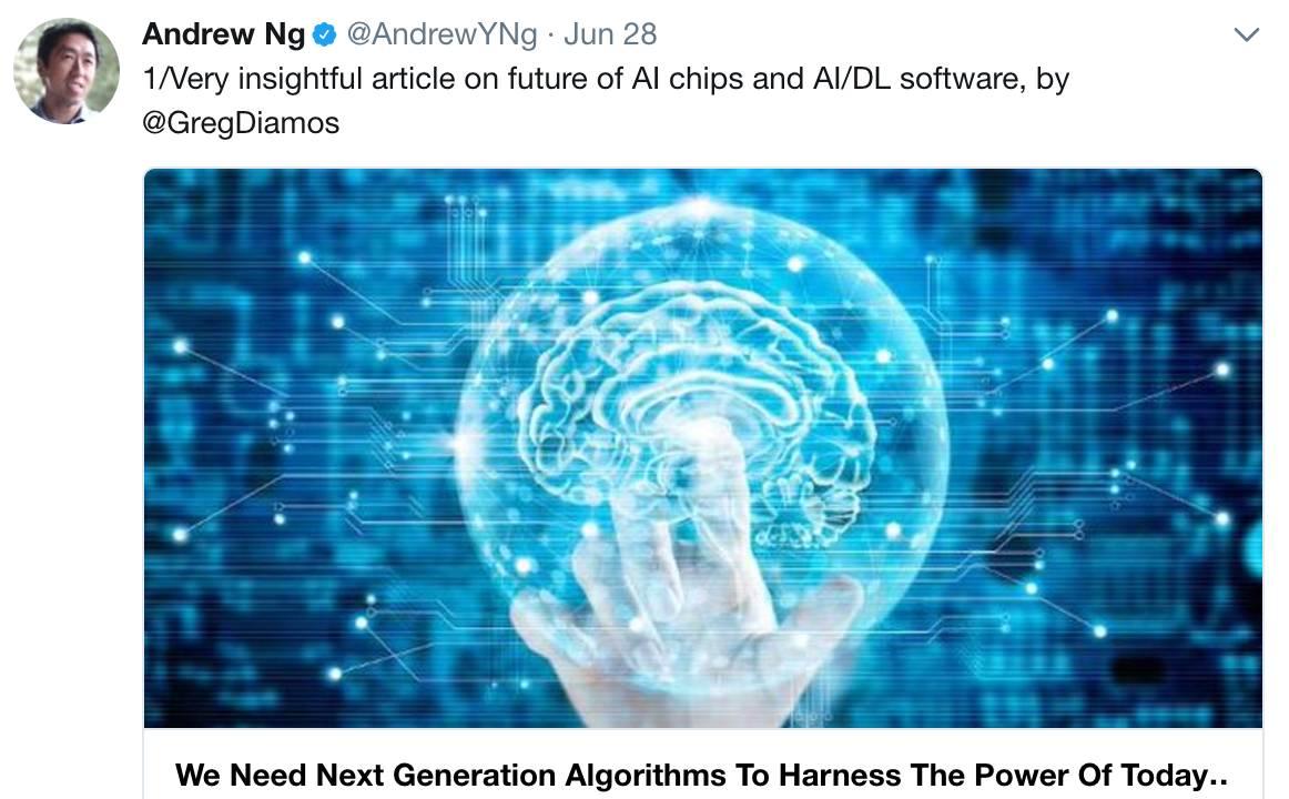 吳恩達推薦：為充分釋放最新AI芯片潛力，我們需要新一代算法