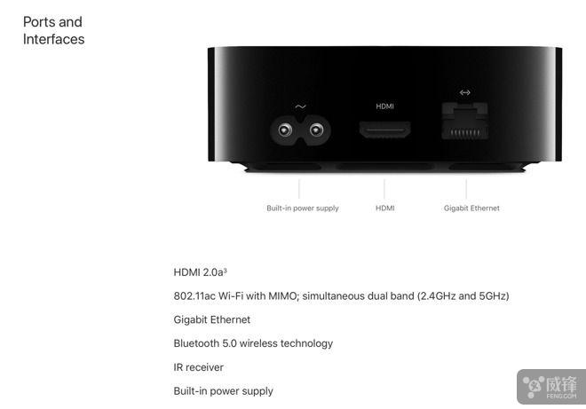 Apple TV 4K移除UBS-C：增加千兆以太網(wǎng)