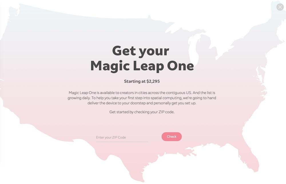 Magic Leap One 混合現(xiàn)實(shí)頭顯售價(jià)2295美元，即日發(fā)售