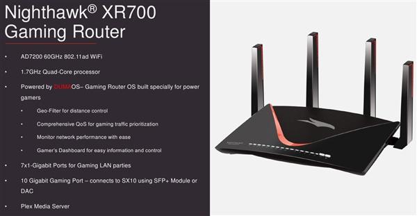 網(wǎng)件發(fā)布新款高端電競(jìng)路由器 四核主芯片、7133Mbps+7個(gè)千兆網(wǎng)口