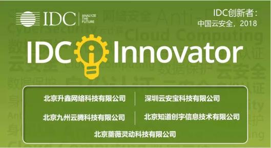 知道創(chuàng)宇入選2018年度“IDC中國云安全創(chuàng)新者” 護航中國云服務市場